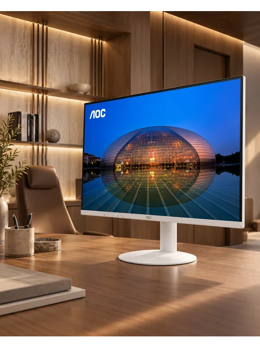 AOC Монитор 23.8" 24B30H3 BW белый IPS Full HD 120 Гц, белый, фото 6