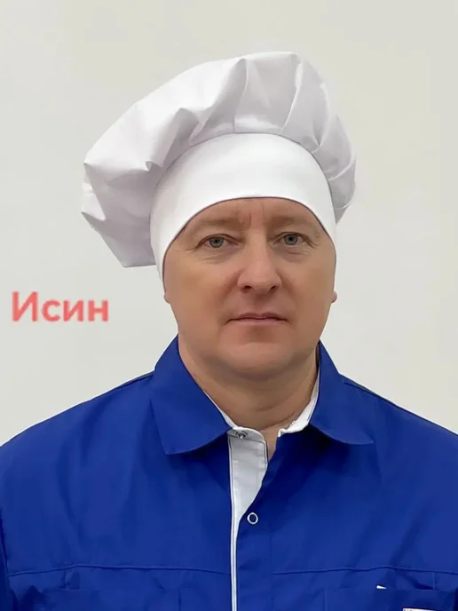 Колпак поварской белый из хлопка и полиэстера, белый, фото 5