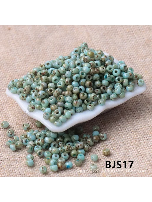 Нет бренда Бусины стеклянные бежевые 2мм BJS11, 660шт, 660 шт, фото 5