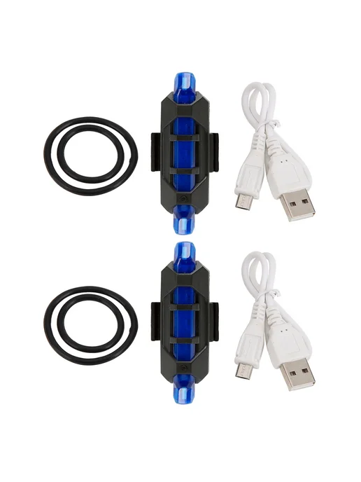2x LED сигн фонарь для M365 Pro, синий, синий, фото 2