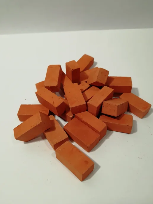 Мини-кирпичики из гипса, 25×12×8,5 мм, 250 шт, 25x12x8.5 мм, 250 шт, фото 2