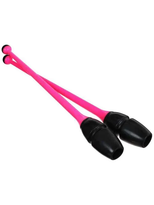 RGB (Russian Gymnastics Brand) Булавы для художественной гимнастики розовые и черные, черный, фото 7