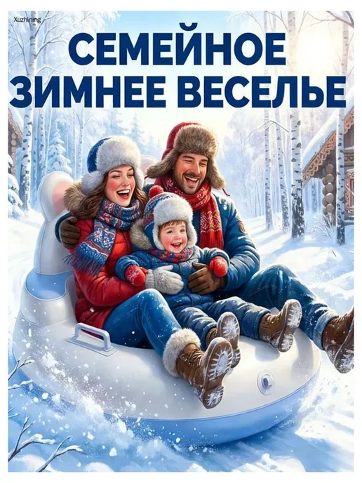Нет бренда Тюбинг 87 см, Маленький белый медвежонок, белый, фото 4