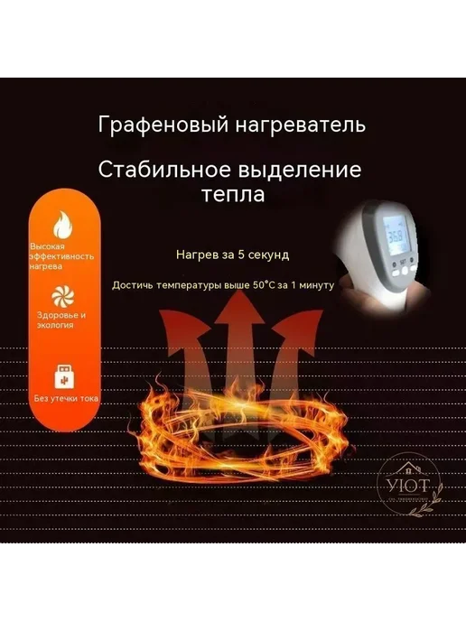Греющий настенный коврик, 50×100 см, 250 Вт, 50x100 см, 250 Вт, фото 7