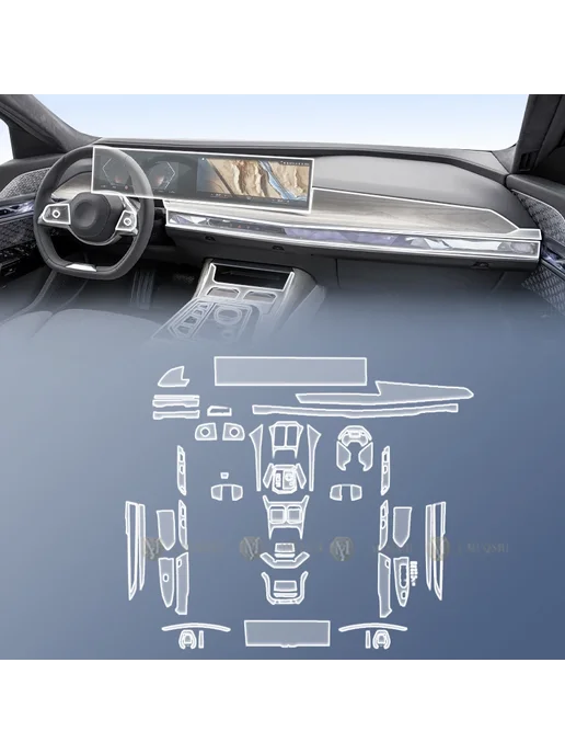 Нет бренда Защитная пленка на подлокотник BMW i7 G70 2024-2025, Style D, вариант, фото 2