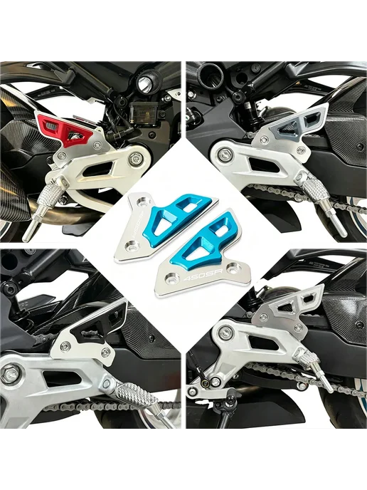 Нет бренда Защита педалей CFMOTO 450SR Silver 450SR LOGO, серебристый, фото 3