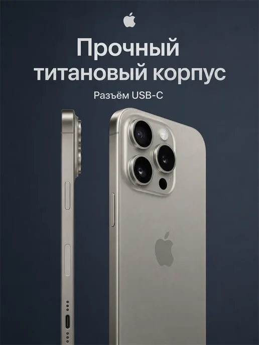 Смартфон Apple iPhone 15 Pro 512 ГБ, титан, фото 6