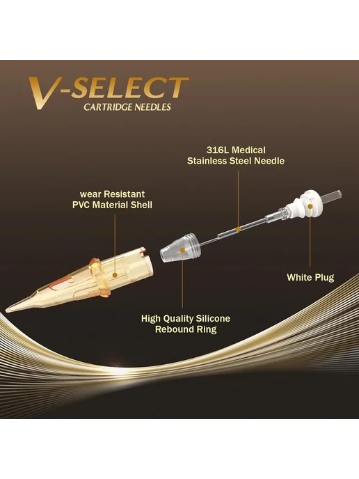 EZ Иглы для тату V-Select 12L 0.35 мм, 12 л, фото 4