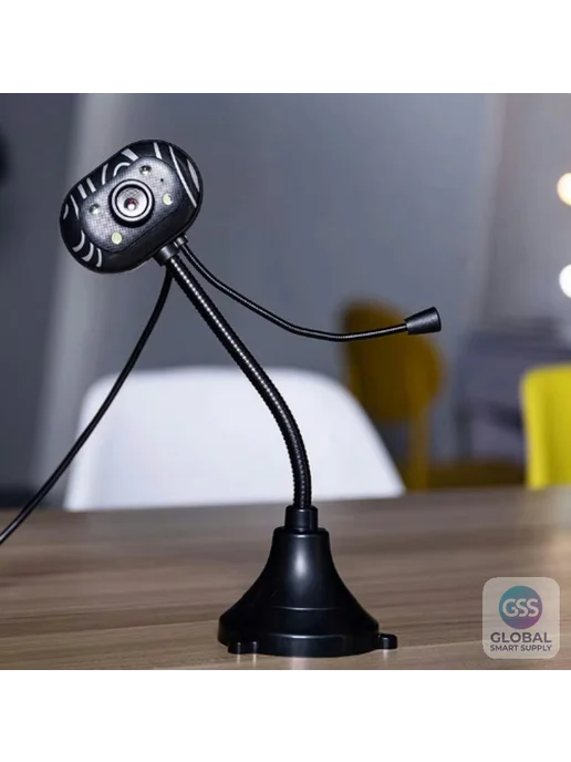 Нет бренда Веб-камера USB с микрофоном, черно-синий, синий, фото 3