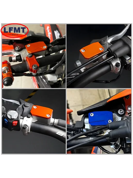 Оранжевый бачок тормозной жидкости для KTM Husqvarna, оранжевый, фото 3