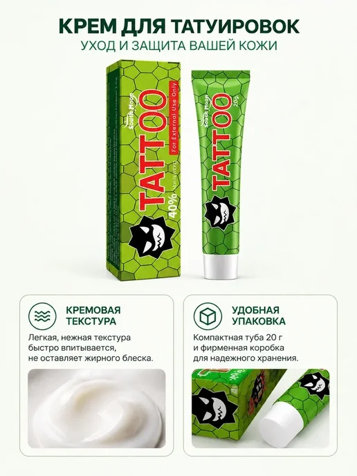 Обезболивающий крем для татуировок уход за кожей 20г, 20 г, фото 6