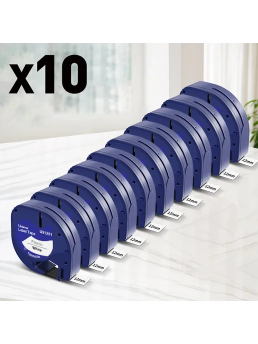 Unismar Ленты Dymo LetraTag 12 мм, 6PK, темно-синий, черный, фото 2