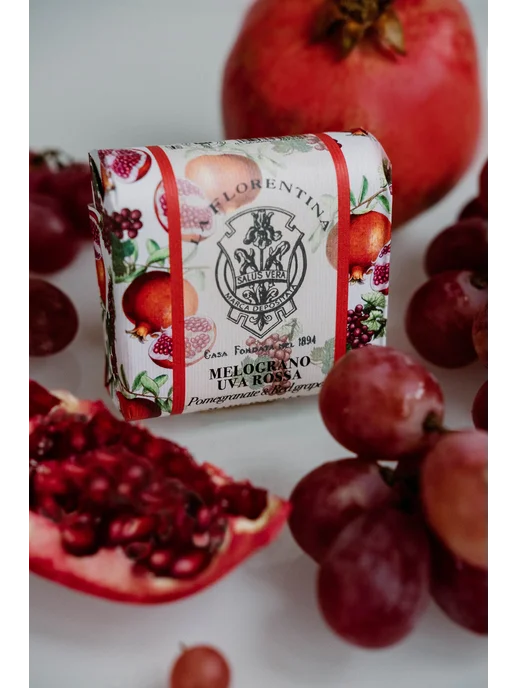 Мыло туалетное твердое La Florentina "Фруктовые Сады" & Red, красный, фото 4