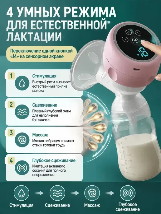 paomma молокоотсос, белый, фото 4