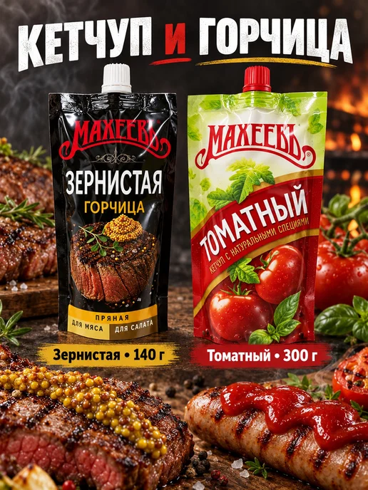 МахеевЪ Набор соусов К мясу и сосискам 2 вида, вариант, фото 3