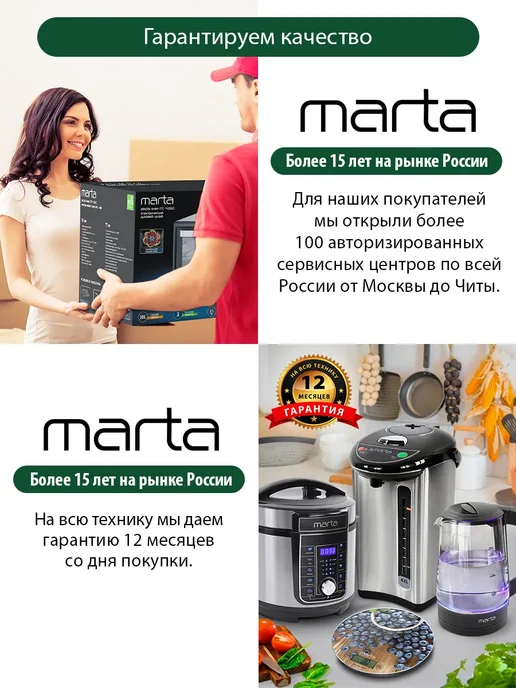 MARTA Плита индукционная электрическая безимпульсная 1 конфорка, черный, фото 2