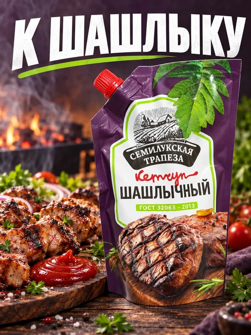 Семилукская Трапеза Кетчуп шашлычный 300 г, 2 шт, 300 г, фото 5