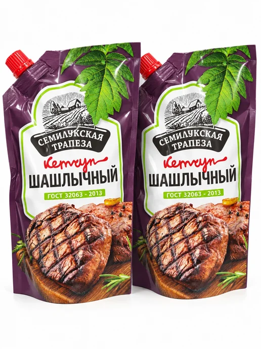 Семилукская Трапеза Кетчуп шашлычный 300 г, 2 шт, 300 г, фото 8