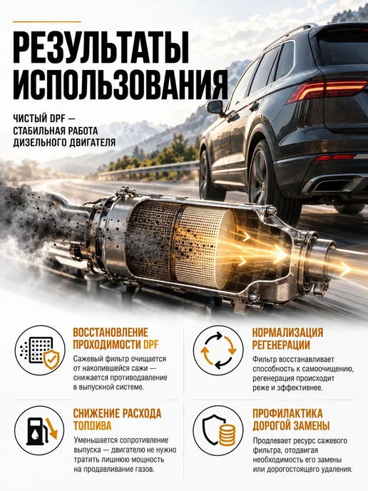 Очиститель сажевого фильтра DPF 300 мл, присадка в и, 300 мл, фото 2