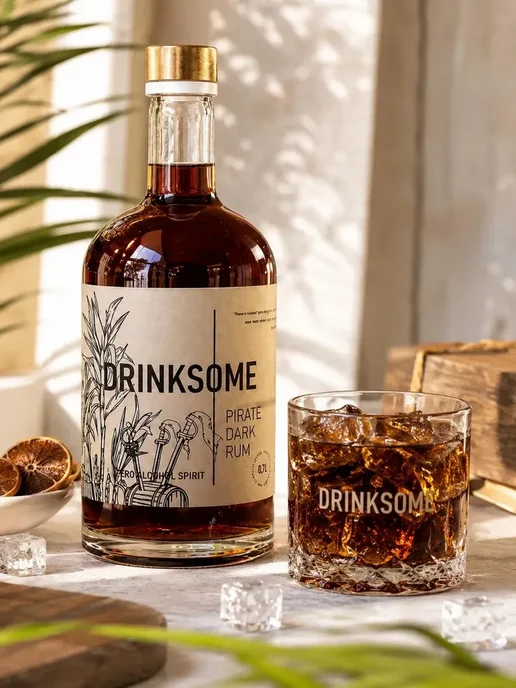 Drinksome Темный ром безалкогольный Pirate Rum 700 мл, 700 мл, фото 3