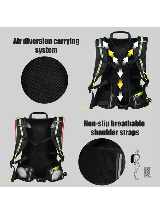 West Biking 16L Велорюкзак Only Green Bag, 16 л, фото 4