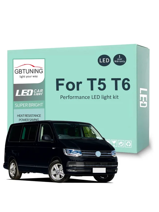 GBtuning Светодиодные лампы White Color для VW Caravelle T5 20PCS, 20 шт, фото 2