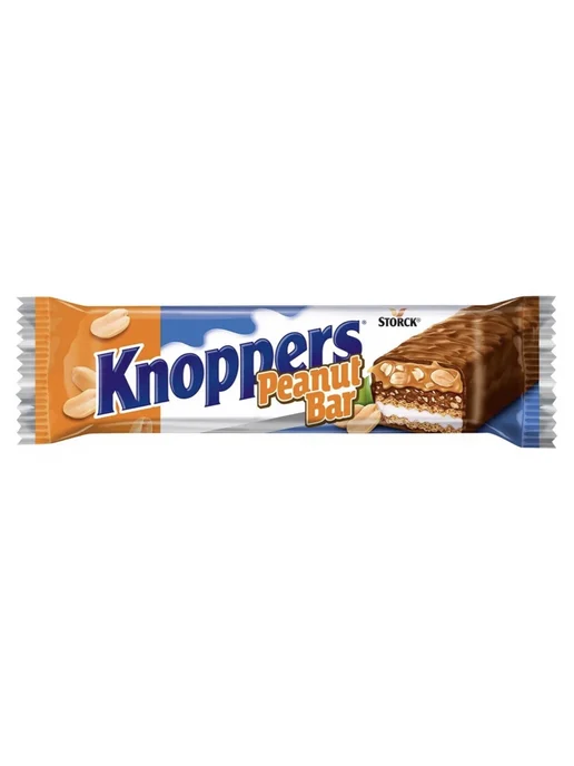 Knoppers Шоколадный батончик Кнопперс с арахисом, 3шт, 3 шт, фото 2