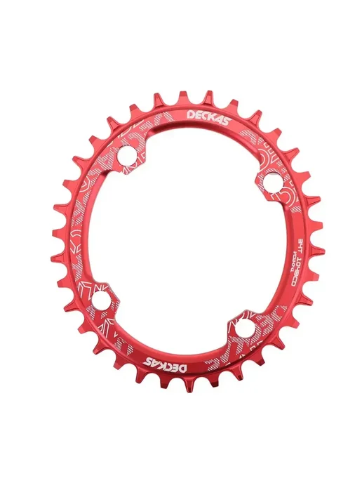 DJC Components DECKAS звезда 34T, BCD104, алюминий, серая, красный