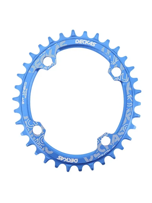 DJC Components DECKAS звезда овальная 34T синяя, алюминий, синий