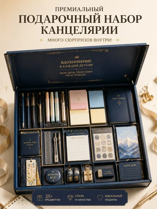 Школьный канцелярский набор ручка, вариант, фото 6