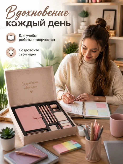 Школьный канцелярский набор ручка, вариант, фото 7