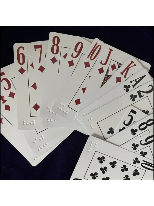 Пластиковые карты Брайля, 54 шт, 54 шт