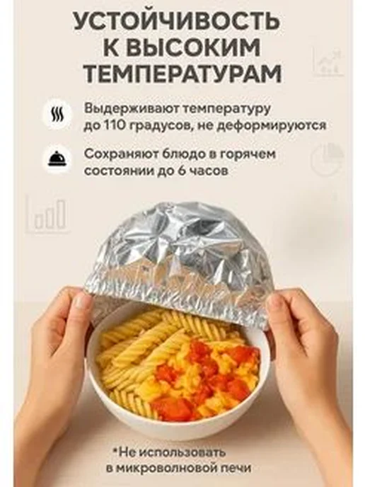Фольга пищевая 36 м х 36 см, 1 мкм, 20 шт, 36 м, 20 шт, фото 3