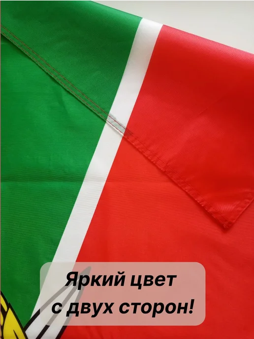 Флаг Пограничных войск, большой размер 90х145 см, для дома, 90x145 см, фото 2