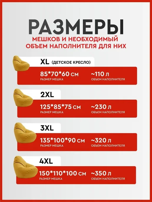 Наполнитель для кресла-мешка, вариант, фото 4