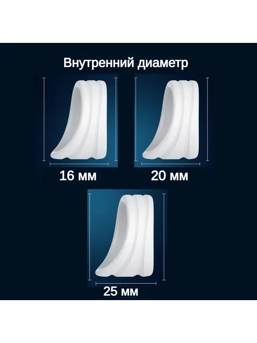 Эрекционное кольцо из силикона, 3 шт, 3 шт, фото 2
