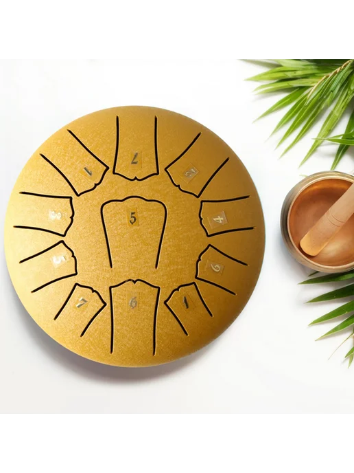 Музыкальный Drum Steel Tongue Drum для медитации, 6 дюймов, Музыкальный Drum Steel Tongue, фото 2