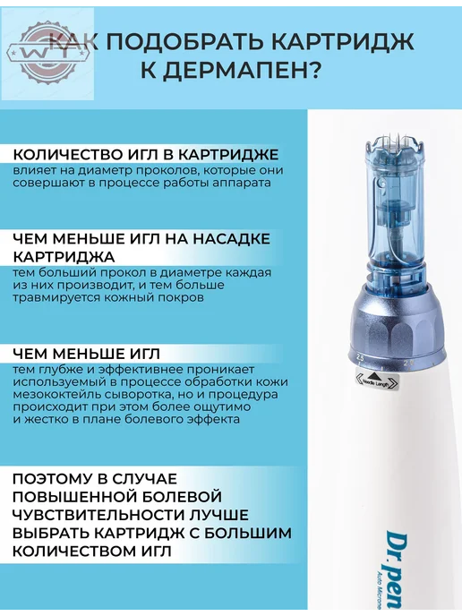 Dr.pen, Картридж 36 игл для дермапен, мезопен, насадка для, 10 шт, фото 3