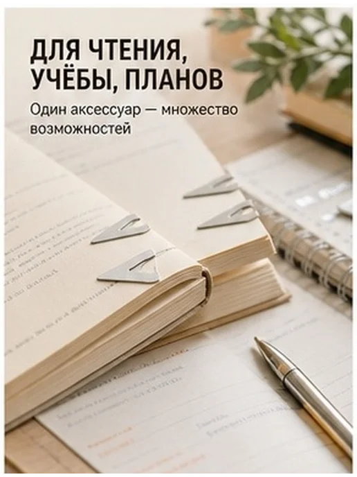Металлические закладки для книг из нержавеющей стали, 12 шт, 12 шт, фото 8